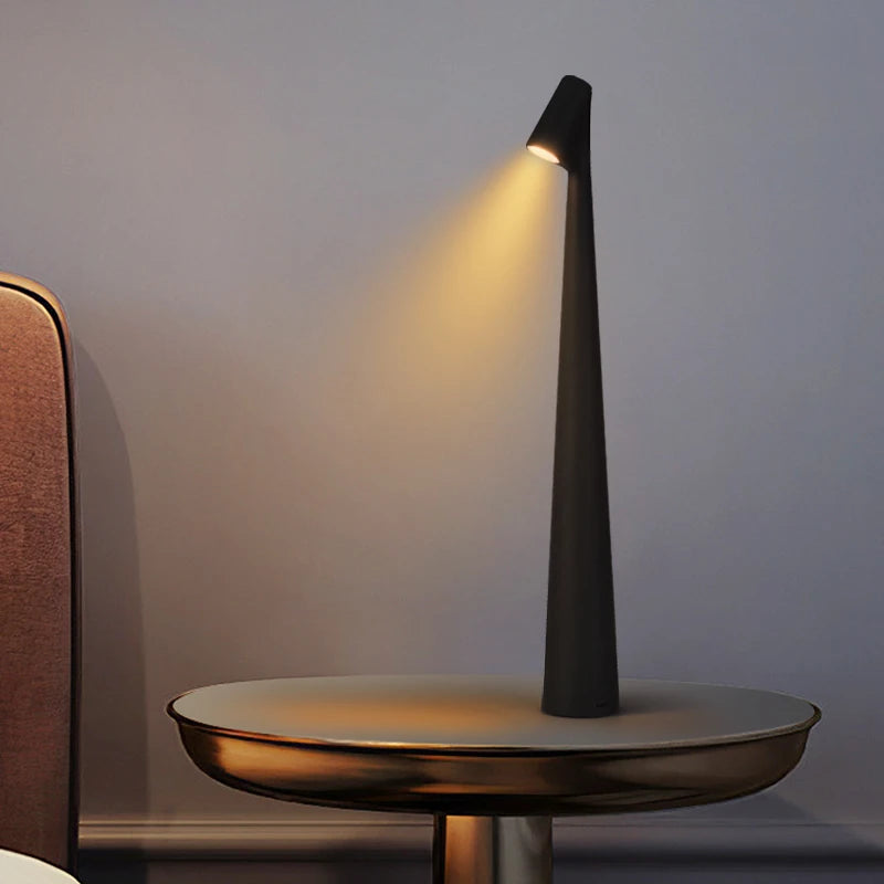 Designer's Vertical Pole Table Lamp